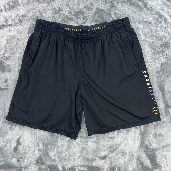 Nike Dri-Fit Shorts Men XL Vintage Livestrong Running Gym w/Pockets - Picture 1 of 9